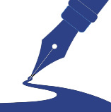 graphic of pen writing