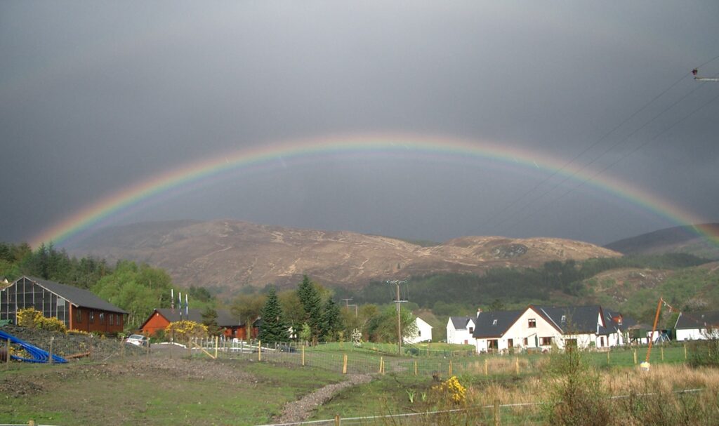 Rainbow over Inchree