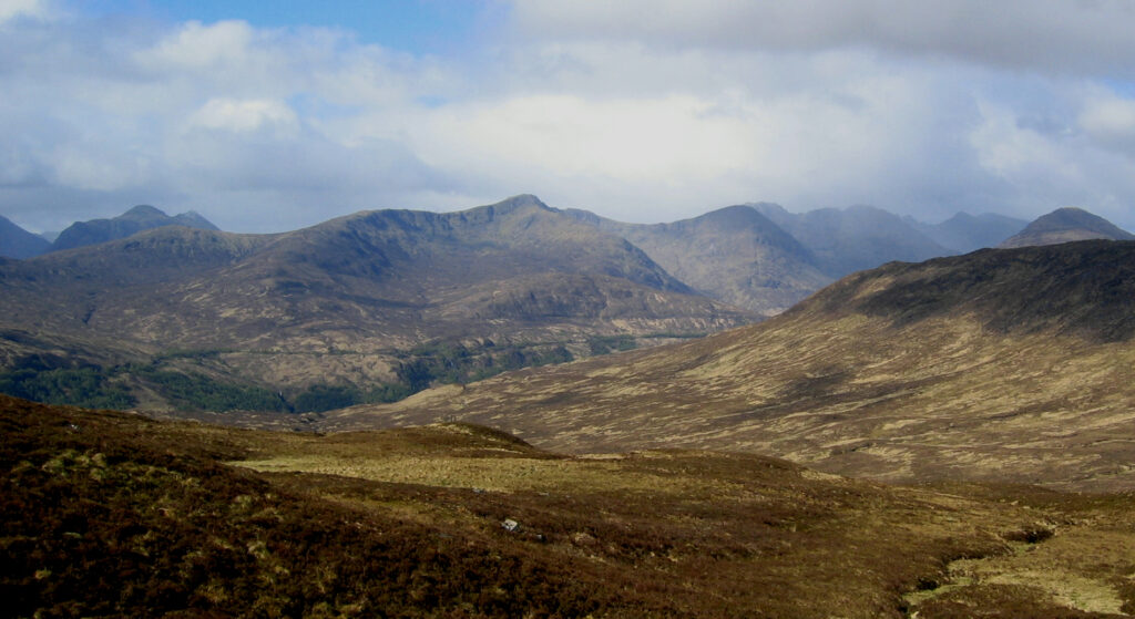 view of the Aonach ridge