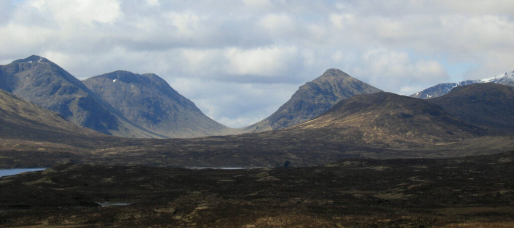 View across the Blackwater to Lairig Gartain Â
