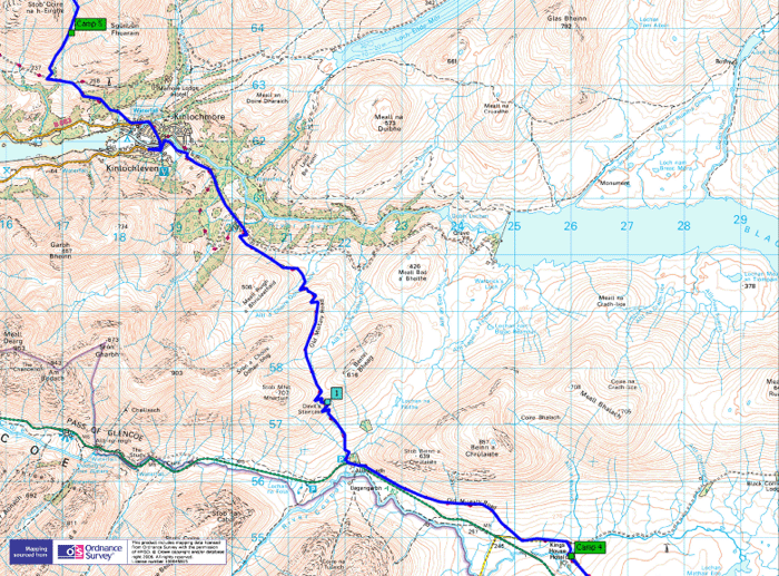 Map of day five