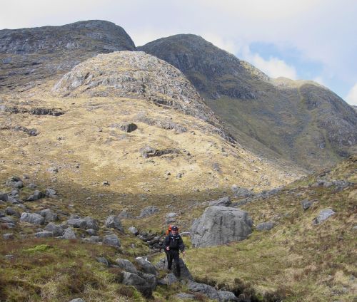 Phil in upper Glen Gour