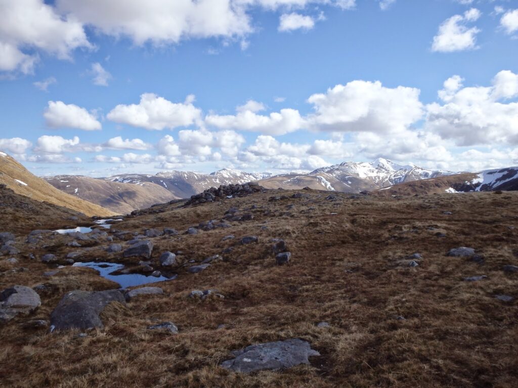 Boggy across the bealach