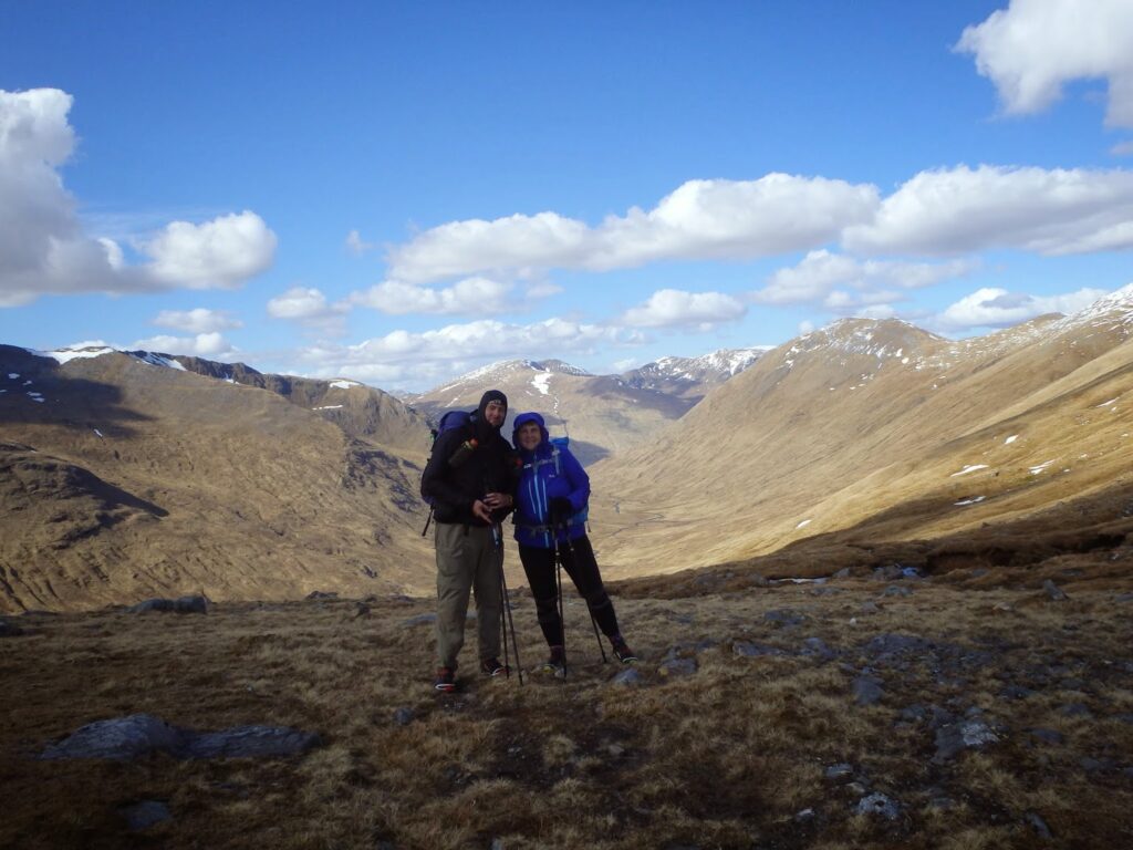 Craig and Vicky at the bealach