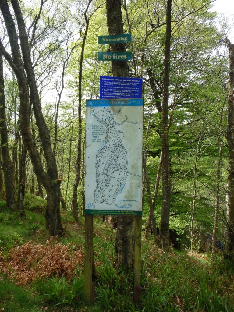 Footpath map at Rocks of Solitude
