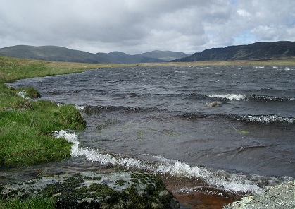 Wind and waves at Loch Beanie