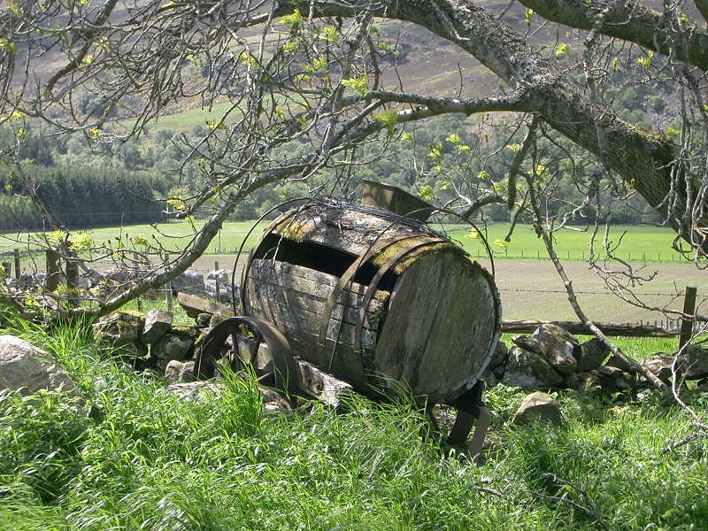 Old farm machinery in Glen Isla