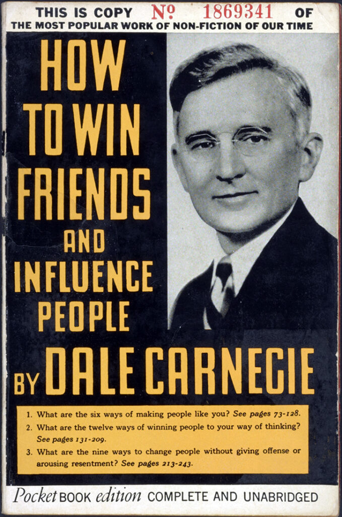 Cover of Dale Carnegie's book, "How to Win Friends and Influence People