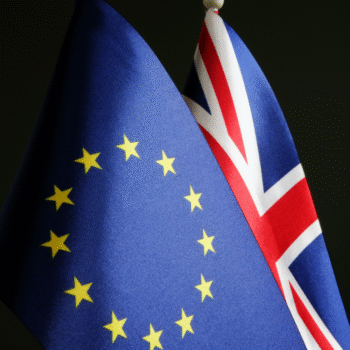 EU and UK flags