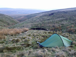 Photo of Akto tent pitched in wild country
