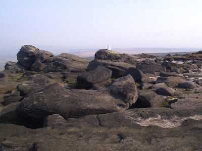 Large stones on Blackstone Edge