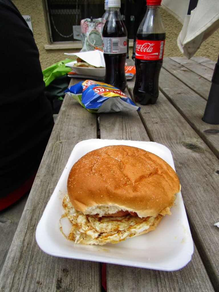 A tasty filled bread roll