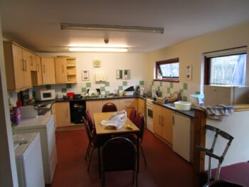 Kitchen at the Tipsy Laird bunkhouse